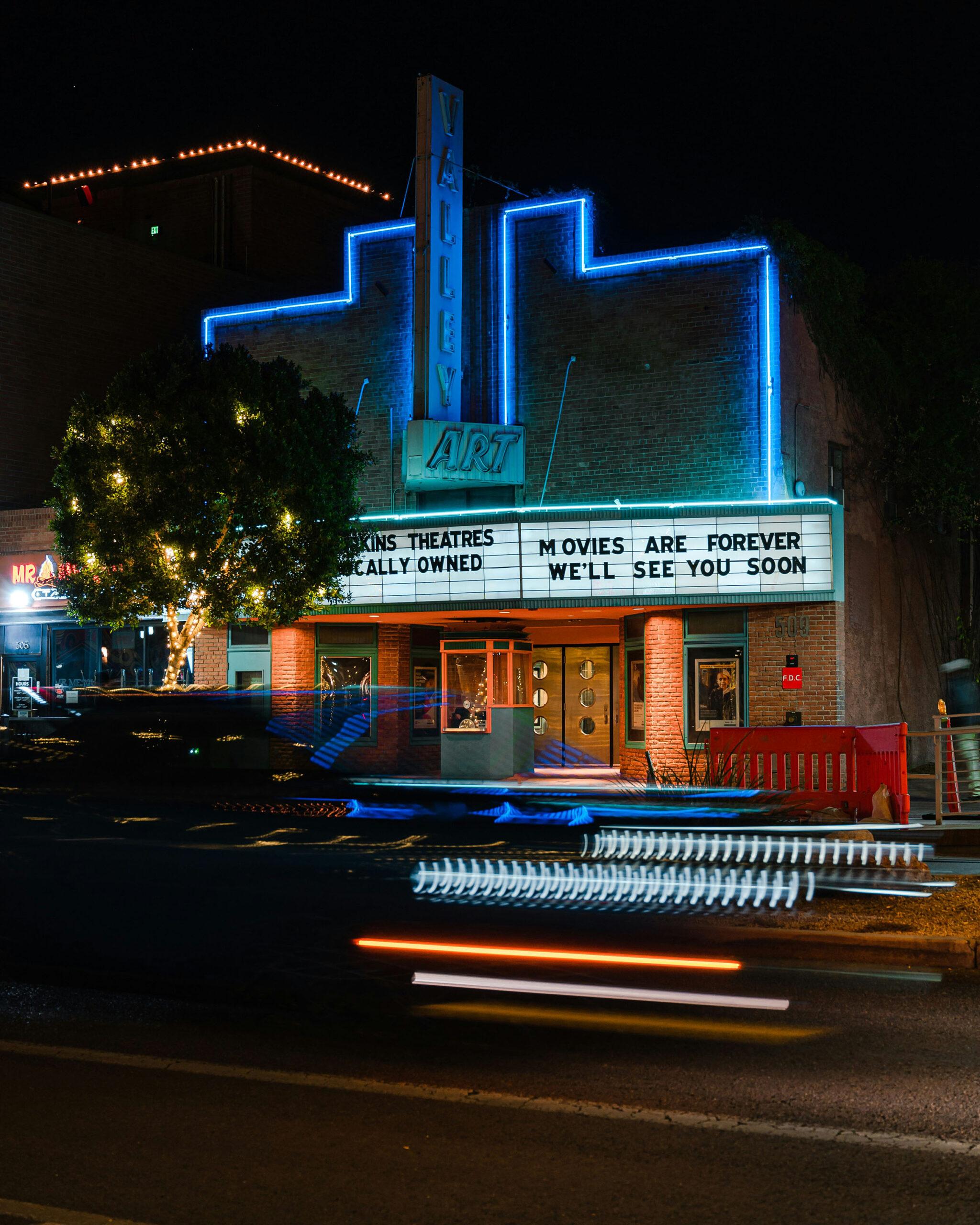 The historic Valley Art movie theater.